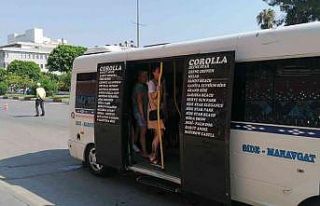 Manavgat’ta trafik ekiplerinden fazla yolcuya taviz...