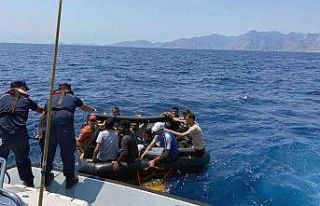 Marmaris’te 48 düzensiz göçmen kurtarıldı