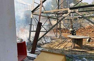 Menteşe’de yangın