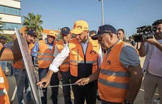 Mersin’de asfalt çalışmaları sürüyor