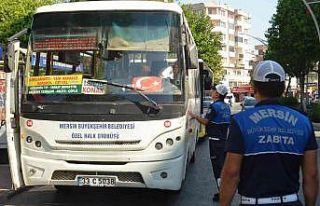 Mersin’de toplu taşıma araçları denetleniyor