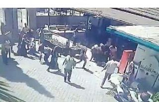 Mezarlıkta 6 kişinin yaralandığı kavganın görüntüleri...