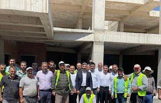Milletvekili Aydın Kahta Spor Kompleksinin inşaatını...
