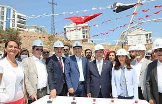 Mudanya kapalı pazar yerinin temeli törenle atıldı