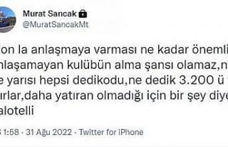 Murat Sancak’tan Balotelli açıklaması