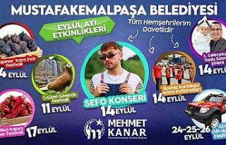 Mustafakemalpaşa’da eylül dolu dolu geçecek