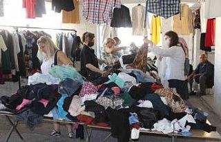 Nazilli’de ikinci el kıyafetleri toplayıp, temizleyip...