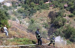 Öğlebeli’de otluk alanda çıkan yangın paniğe...