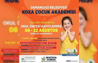 Osmangazi Koza Çocuk Akademi’de kayıtlar başladı