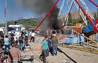 Panayırda yangın paniği