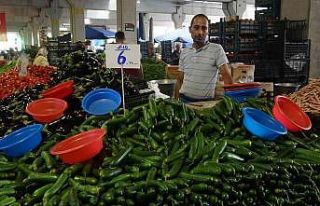 Pazarda meyve ve sebze fiyatları dibi gördü