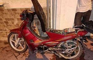 Plakasız motosiklet çalıntı çıktı