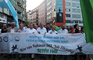 ­ Rize’nin Fethi’nin 561’inci yılı kutlandı