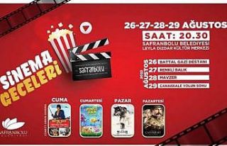 Safranbolu’da sinema geceleri başlıyor