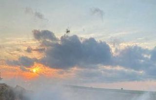 Saman yüklü tır alev alev yandı