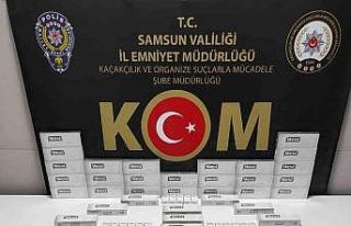 Samsun’da 1128 paket kaçak sigara ele geçirildi
