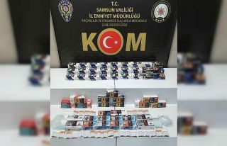 Samsun’da 16 bin 240 dal makaron ele geçirildi