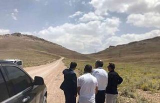 Saray’da yol yapım çalışması