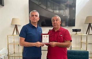 Serdar Ünsal’dan Azertaç temsilcisi Sabir Şahtahtı’ya...