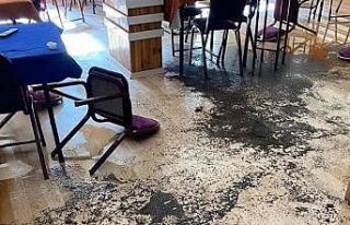 Sinop’ta iş yerine girip malzemelere zarar verdiler