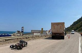 Sinop’ta kazada ağır yaralanan motosiklet sürücüsü...