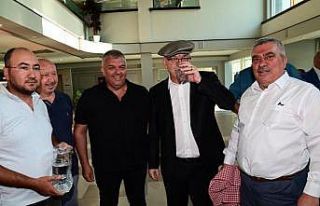 Sondajdan çıkan suyu Başkan Ergün’e ikram ettiler