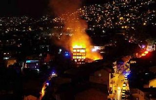 Tarihi ipekçilik fabrikasındaki yangın, yerleşim...