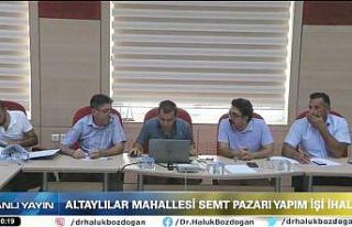 Tarsus Belediyesinin semt pazarı ihalesi canlı yayınlandı