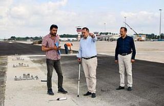 TEKNOFEST finalinin yapılacağı havalimanındaki...