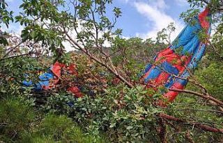 Tokat’ta yamaç paraşütü pilotu düştü