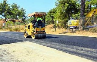 Tonajlı araçların bozduğu yollara onarım