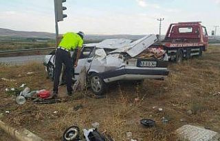 Trafik kazası 2 yaralı