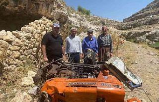 Traktör 200 metrelik uçuruma yuvarlandı