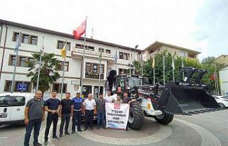Türkiye Belediyeler Birliği’nden hibe iş makinası