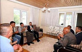 Vali Kızılkya’nın şehit ailelerine ziyareti...