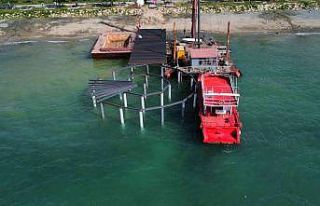 Van Büyükşehir Belediyesinden 50 metrelik iskele