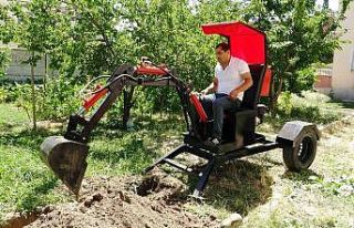 Van’da yerli tırdan sonra yerli kepçe de üretildi