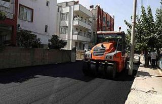 Yeni Sanayi Mahallesinde asfalt çalışması
