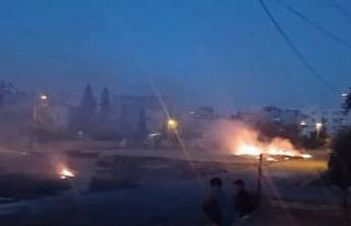 Yerleşim bölgesine yakın alanda çıkan yangın...