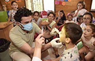 Yunusemre’de miniklere ağız ve diş sağlığı...