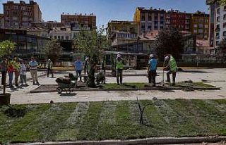 Zafer Meydanı’nda peyzaj çalışmaları