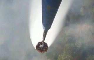 11 helikopter, 9 uçak alevlere müdahale ediyor