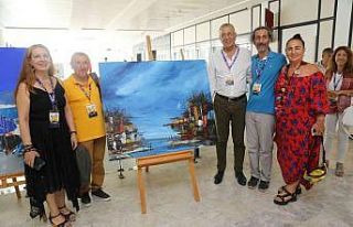 1. Mezitli Resim Çalıştayı sona erdi