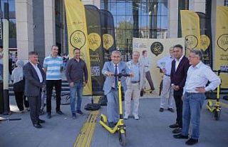 200 e-scooter Kütahya sokaklarında