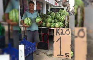 Alaşehir’de karpuzun fiyatı 1 buçuk liraya düştü