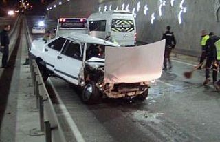 Alkollü olduğu iddia edilen sürücü hurdaya dönen...