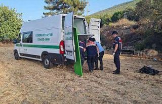 Anayoldan çıkan otomobil, tarlaya uçtu