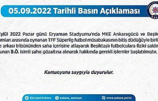 Ankara İl Emniyet Müdürlüğü: "Beşiktaşlı...
