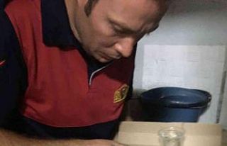 Apartmanın havalandırma boşluğunda mahsur kalan...