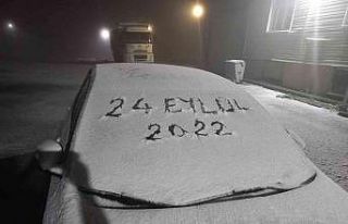 Ardahan’ın yüksek kesimlerine mevsimin ilk karı...